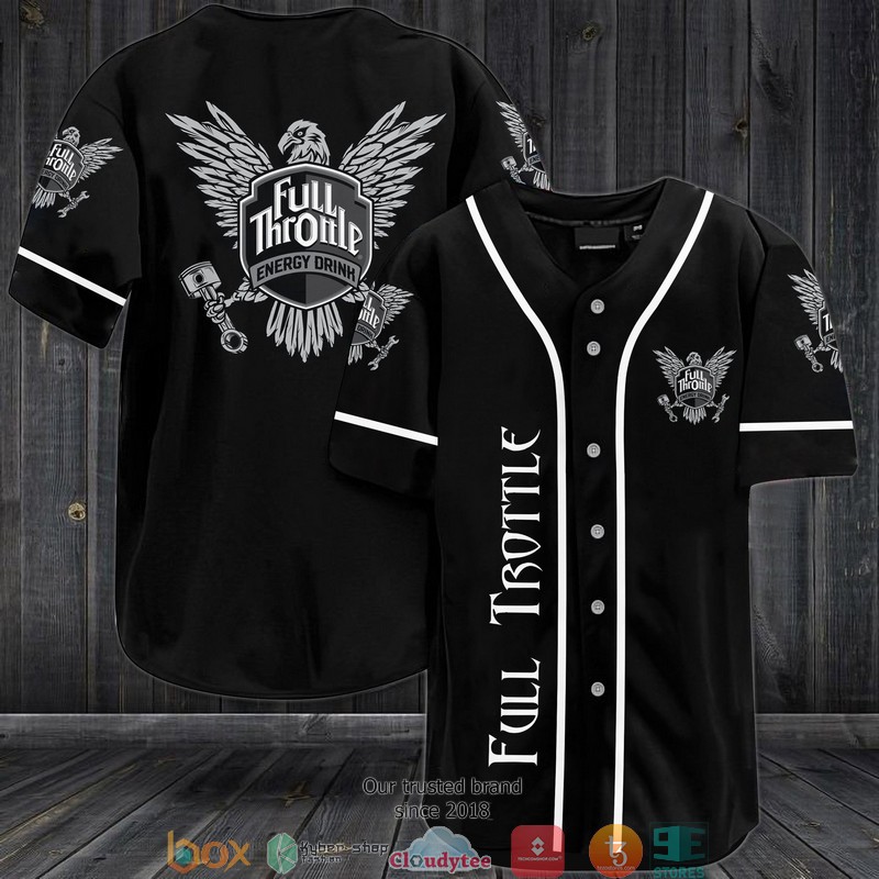 Full Throttle Energy Drinks Jersey Baseball Shirt