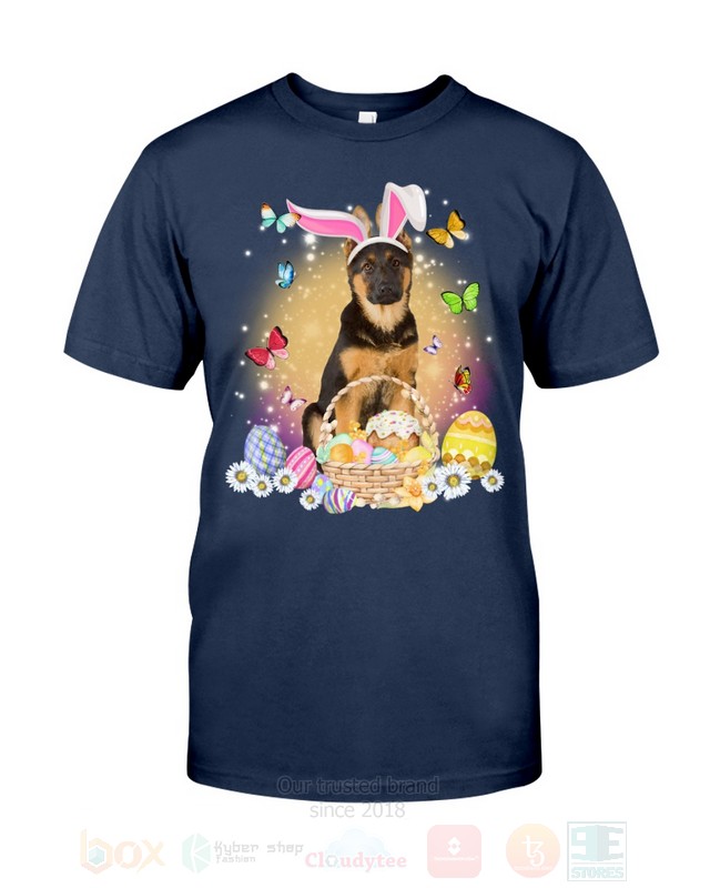German Shepherd Brown Easter Bunny Butterfly 2D Hoodie Shirt 1 2 3 4 5 6 7 8