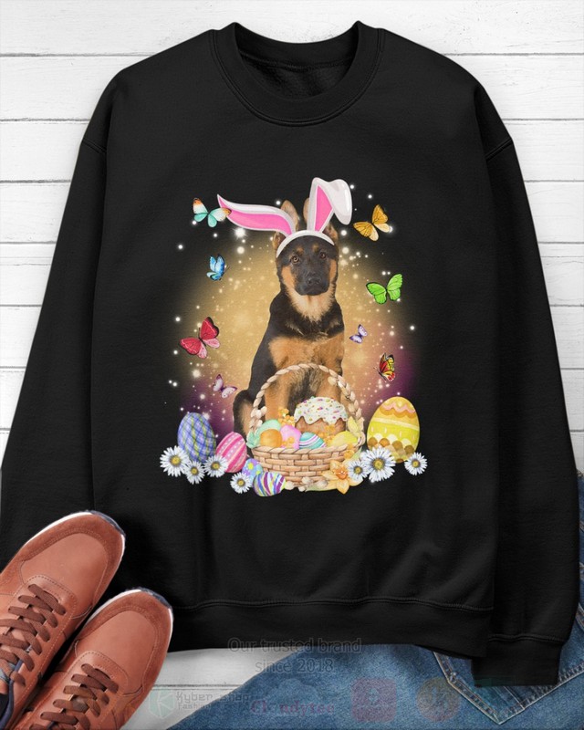German Shepherd Brown Easter Bunny Butterfly 2D Hoodie Shirt 1 2 3 4 5 6 7 8 9 10 11 12 13 14
