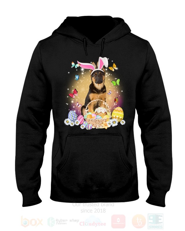 German Shepherd Brown Easter Bunny Butterfly 2D Hoodie Shirt 1 2 3 4 5 6 7 8 9 10 11 12 13 14 15