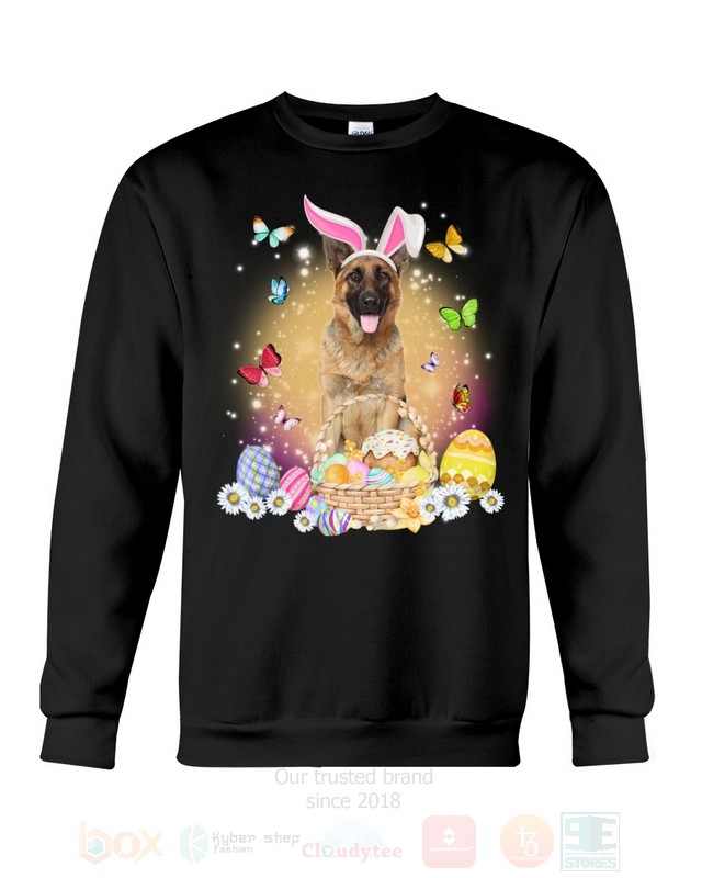 German Shepherd Easter Bunny Butterfly 2D Hoodie Shirt 1 2 3 4 5 6 7 8 9 10 11 12