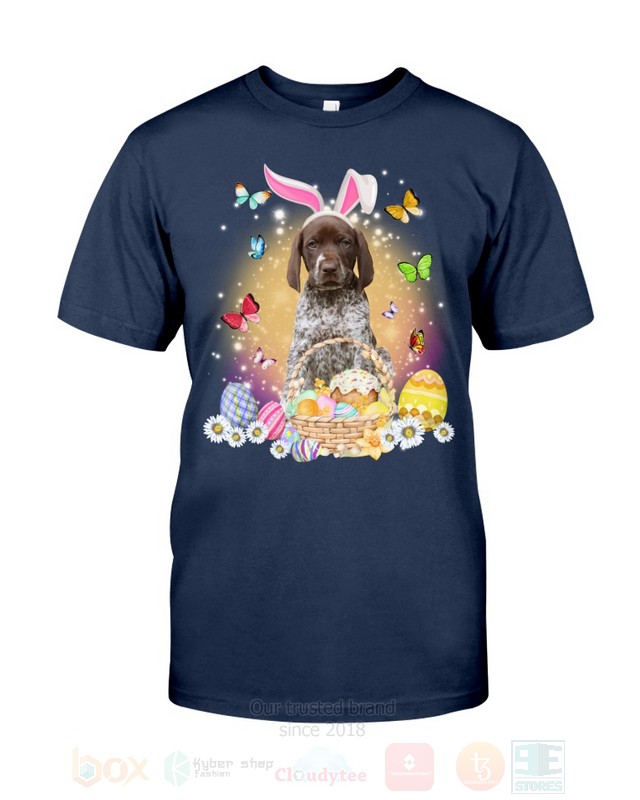 German Shorthaired Pointer Easter Bunny Butterfly 2D Hoodie Shirt 1 2 3 4 5 6 7 8