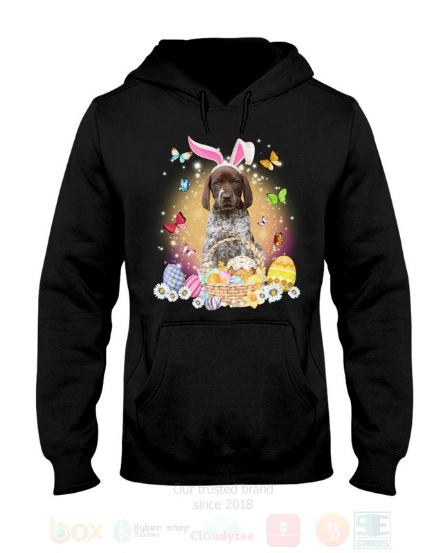 German Shorthaired Pointer Easter Bunny Butterfly 2D Hoodie Shirt 1 2 3 4 5 6 7 8 9 10 11 12 13 14 15