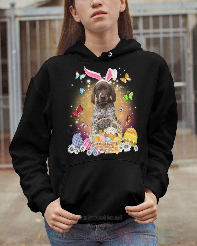 German Shorthaired Pointer Easter Bunny Butterfly 2D Hoodie Shirt 1 2 3 4 5 6 7 8 9 10 11 12 13 14 15 16 17 18