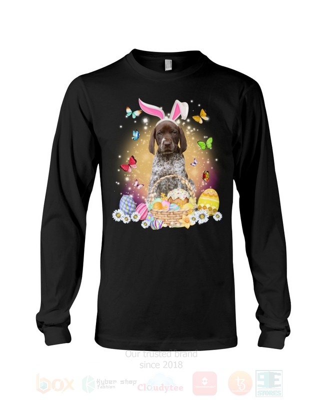 German Shorthaired Pointer Easter Bunny Butterfly 2D Hoodie Shirt 1 2 3 4 5 6 7 8 9 10 11 12 13 14 15 16 17 18 19