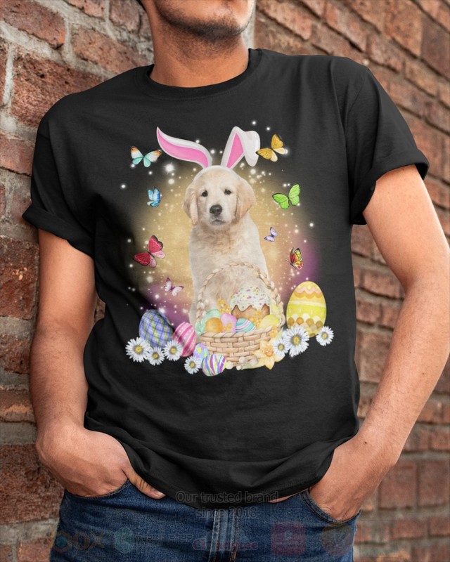 Golden Retriever Baby Easter Bunny Butterfly 2D Hoodie Shirt 1 2 3 4 5 6 7