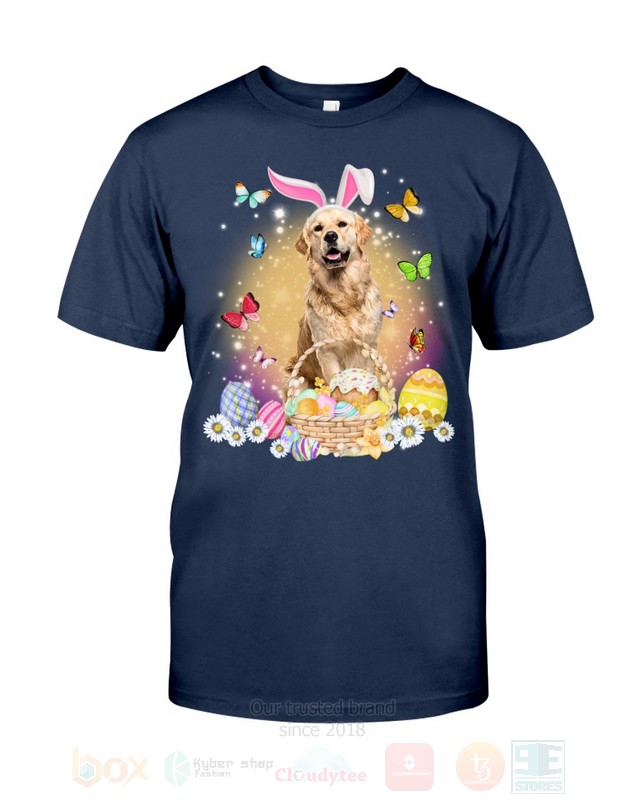 Golden Retriever Easter Bunny Butterfly 2D Hoodie Shirt 1 2 3 4 5 6 7 8