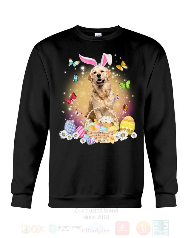 Golden Retriever Easter Bunny Butterfly 2D Hoodie Shirt 1 2 3 4 5 6 7 8 9 10 11 12
