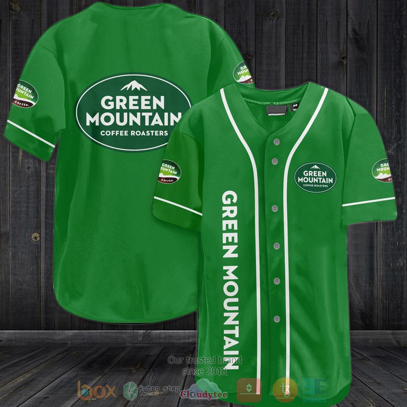 Green Mountain Coffee Roasters green Baseball Jersey