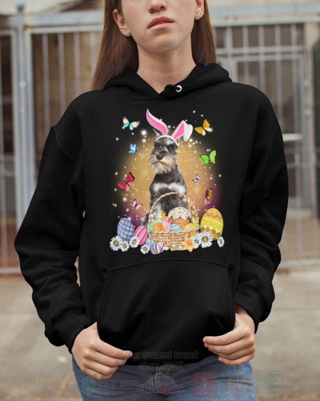 Grey Miniature Schnauzer Easter Bunny Butterfly 2D Hoodie Shirt 1 2 3 4 5 6 7 8 9 10 11 12 13 14 15 16 17 18