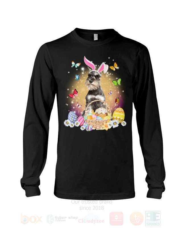 Grey Miniature Schnauzer Easter Bunny Butterfly 2D Hoodie Shirt 1 2 3 4 5 6 7 8 9 10 11 12 13 14 15 16 17 18 19