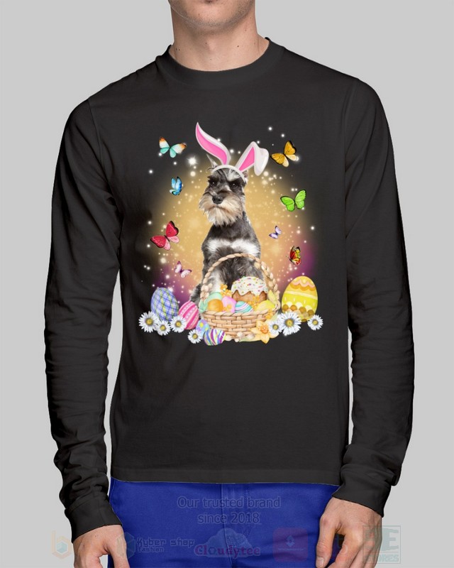 Grey Miniature Schnauzer Easter Bunny Butterfly 2D Hoodie Shirt 1 2 3 4 5 6 7 8 9 10 11 12 13 14 15 16 17 18 19 20 21