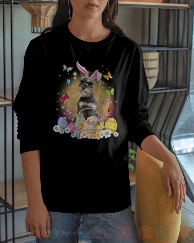 Grey Miniature Schnauzer Easter Bunny Butterfly 2D Hoodie Shirt 1 2 3 4 5 6 7 8 9 10 11 12 13 14 15 16 17 18 19 20 21 22