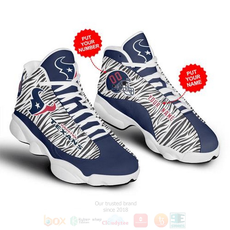 Houston Texans Football NFL Personalized Air Jordan 13 Shoes