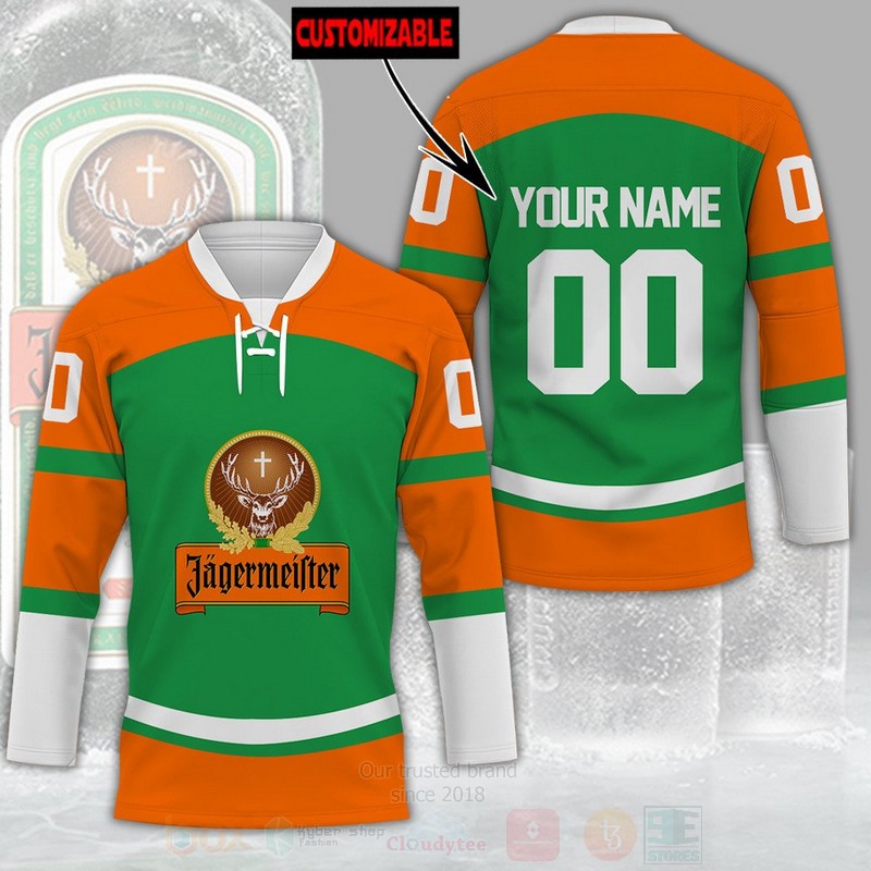 Jagermeister Personalized Hockey Jersey Shirt