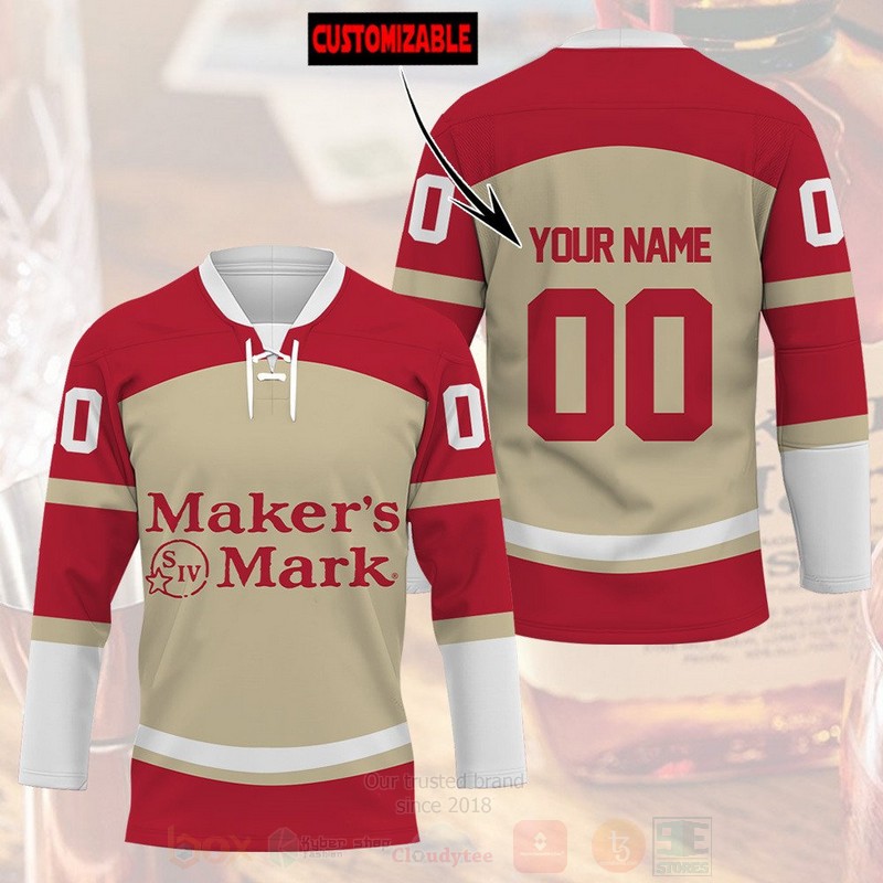 Makers Mark Personalized Hockey Jersey Shirt