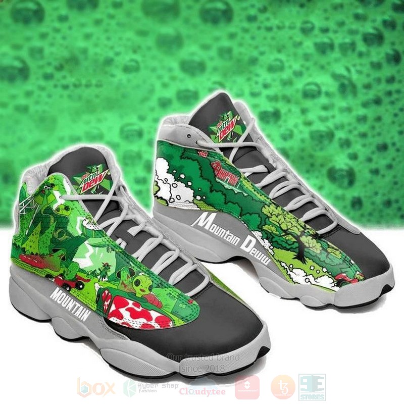 Mountain Dew Air Jordan 13 Shoes