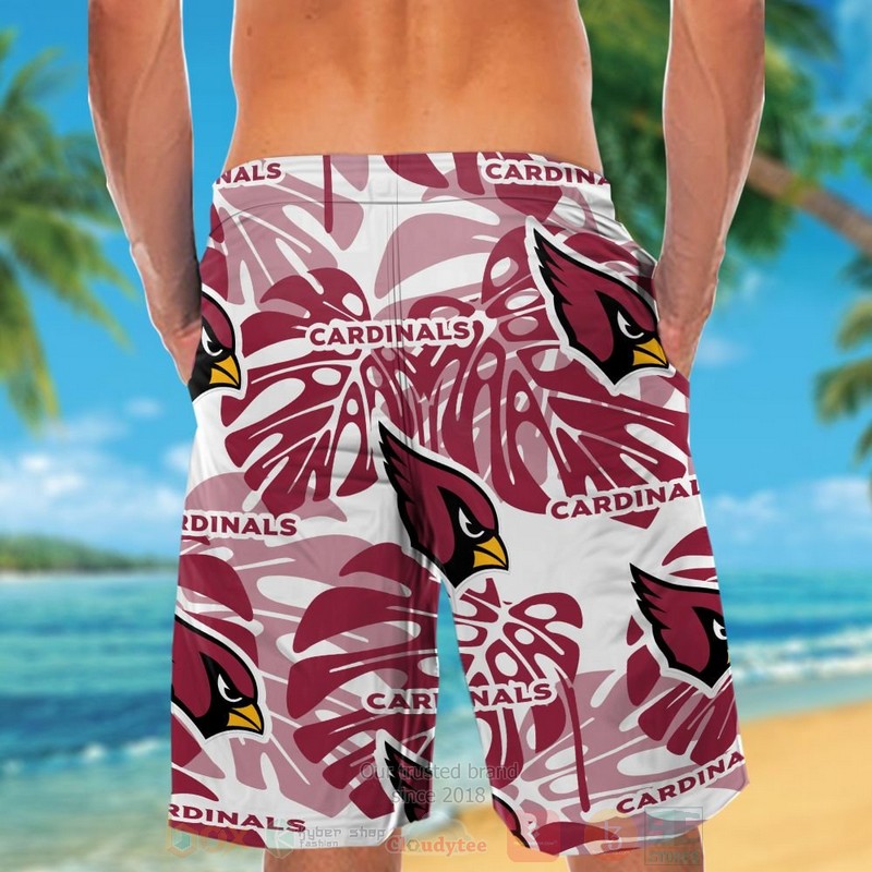 NFL Arizona Cardinals Custom Name Hawaiian Shirt Short 1 2 3 4 5