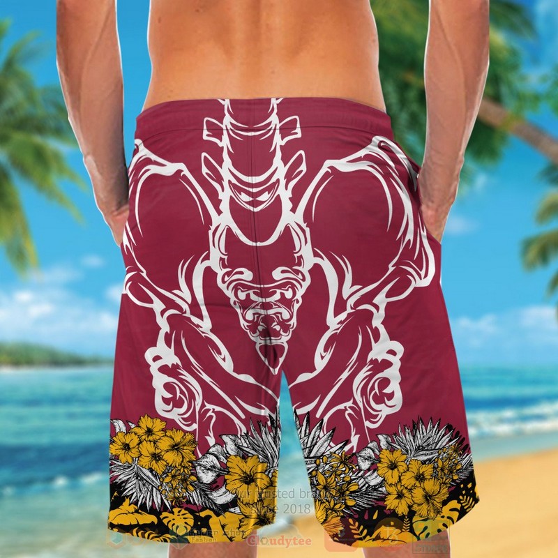 NFL Arizona Cardinals Skeleton Hawaiian Shirt Short 1 2 3 4 5