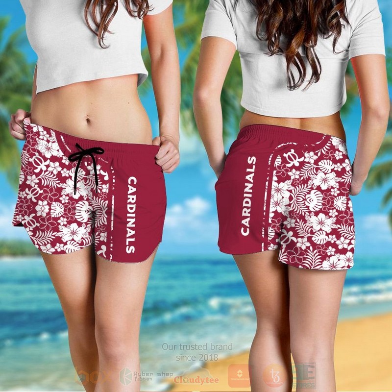 NFL Arizona Cardinals and Snoopy Custom Name Hawaiian Shirt Short 1 2 3