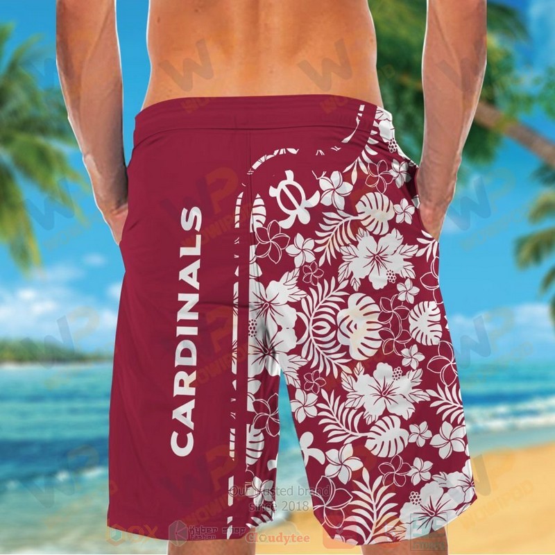 NFL Arizona Cardinals and Snoopy Custom Name Hawaiian Shirt Short 1 2 3 4 5