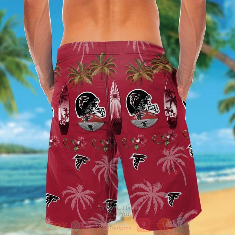 NFL Atlanta Falcons Rugby Cap Hawaiian Shirt Short 1 2 3 4 5