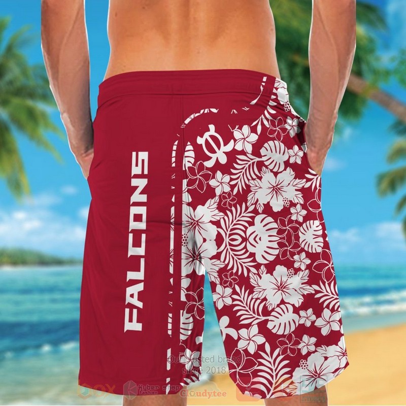 NFL Atlanta Falcons and Snoopy Custom Name Hawaiian Shirt Short 1 2 3 4 5