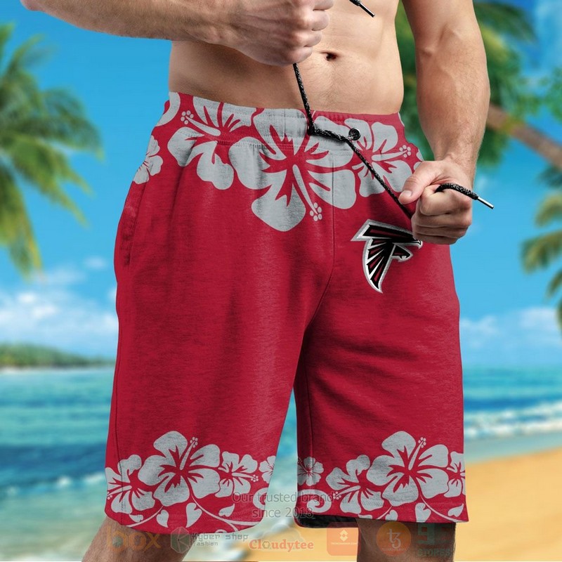 NFL Atlanta Falcons and Snoopy Hawaiian Shirt Short 1 2 3 4