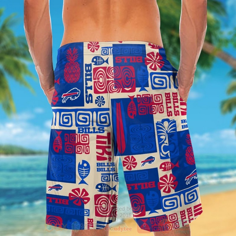 NFL Buffalo Bills Pineapple Hawaiian Shirt Short 1 2 3 4 5