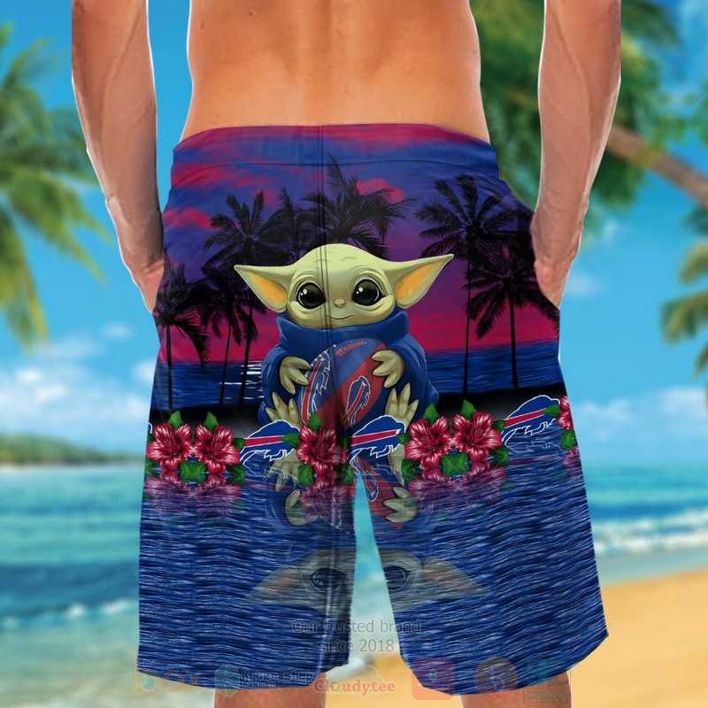 NFL Buffalo Bills and Baby Yoda Hawaiian Shirt Short 1 2 3 4 5