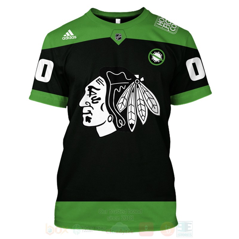 NHL Chicago Blackhawks Personalized 3D Hoodie Shirt 1 2 3 4 5 6