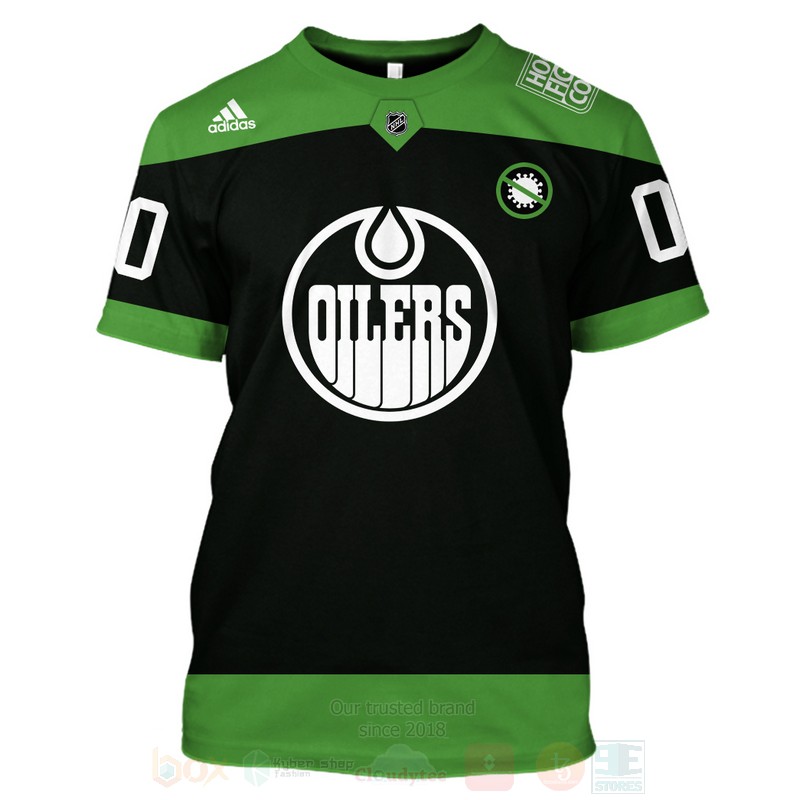 NHL Edmonton Oilers Personalized 3D Hoodie Shirt 1 2 3 4 5 6