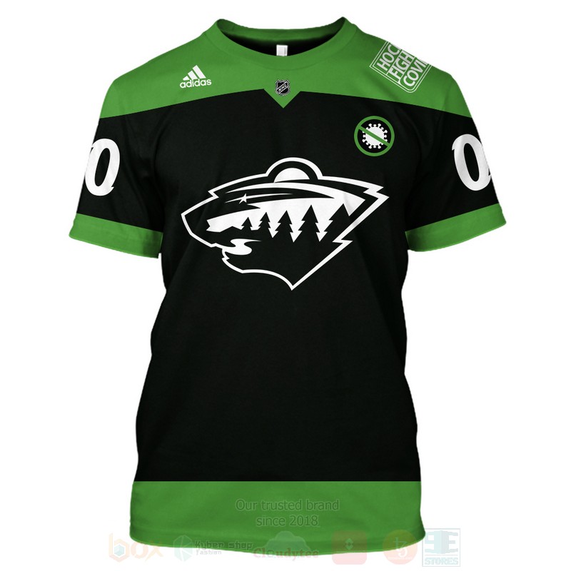 NHL Minnesota Wild Personalized 3D Hoodie Shirt 1 2 3 4 5 6