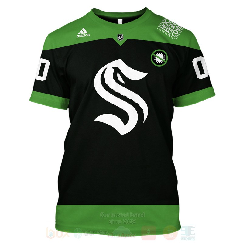 NHL Seattle Kraken Personalized 3D Hoodie Shirt 1 2 3 4 5 6