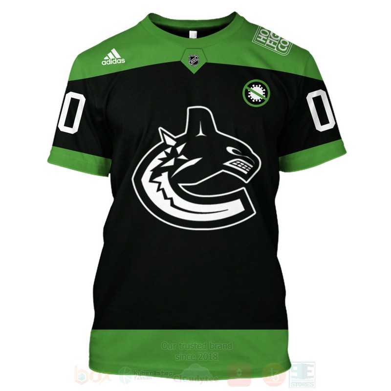 NHL Vancouver Canucks Personalized 3D Hoodie Shirt 1 2 3 4 5 6
