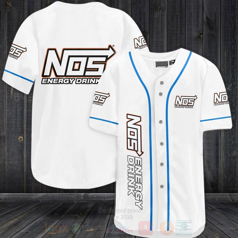 NOS Energy Drink Baseball Jersey Shirt