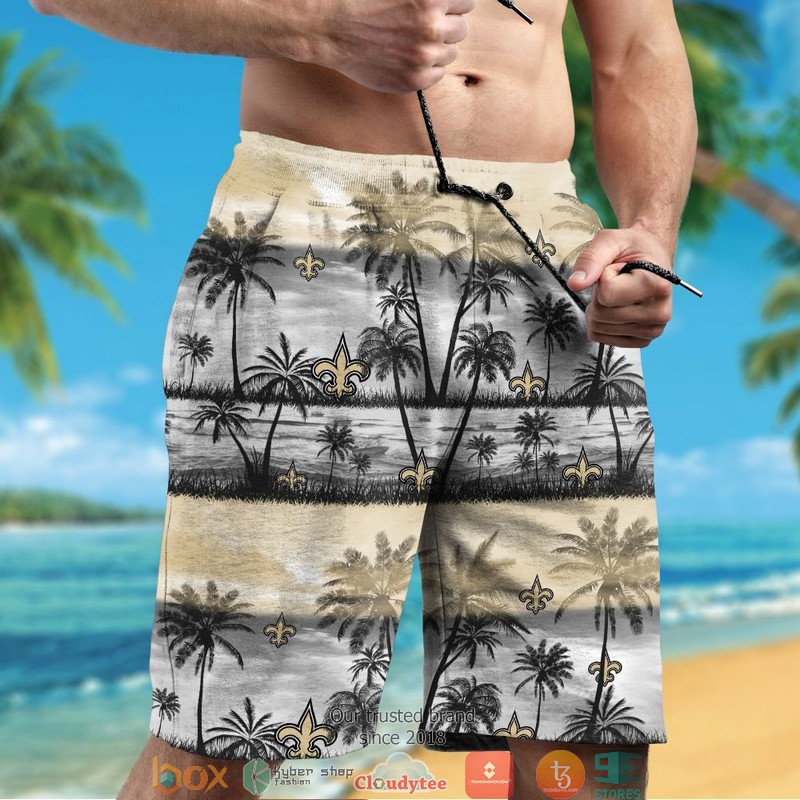 New Orleans Saints Coconut island Hawaiian Shirt short 1 2 3 4