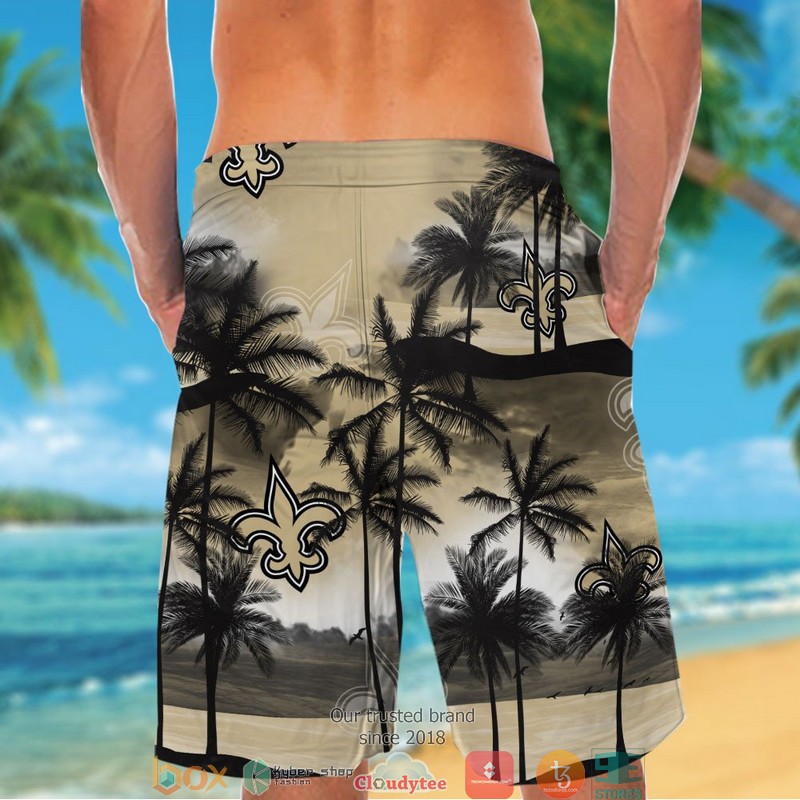 New Orleans Saints coconut island Ocean Hawaiian Shirt short 1 2 3 4 5