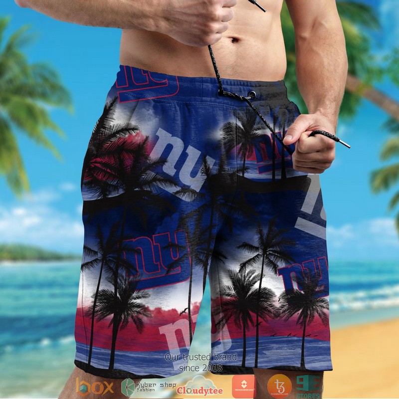 New York Giants Coconut island ocean Hawaiian Shirt short 1 2 3 4