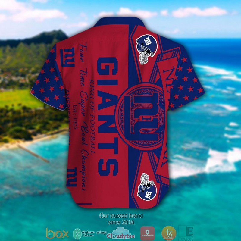 New York Giants King of football Hawaiian Shirt 1 2 3 4
