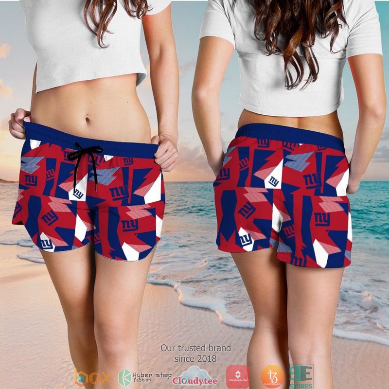 New York Giants Red Navy Blue Hawaiian Shirt short 1 2 3