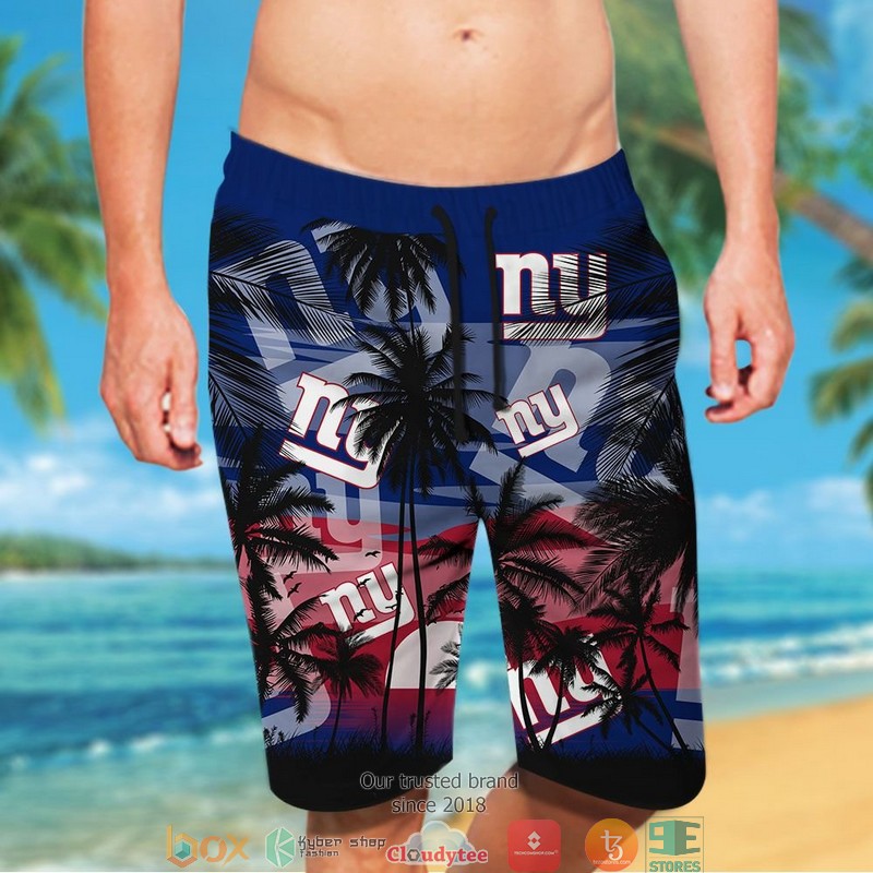 New York Giants coconut island sunset Hawaiian Shirt short 1 2 3 4