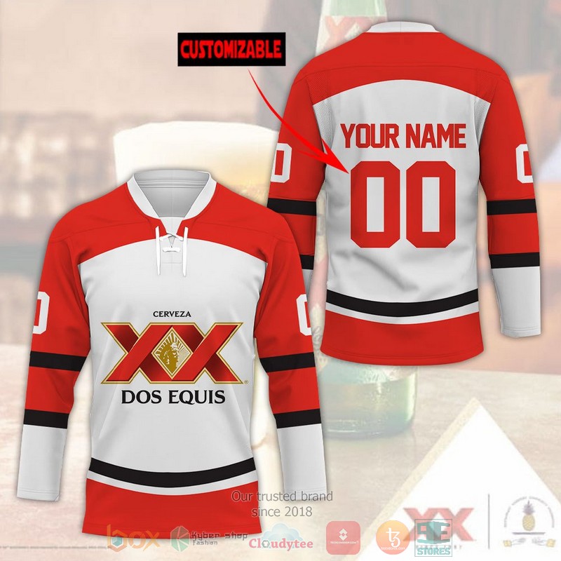 Personalized Dos Equis XX custom Hockey Jersey