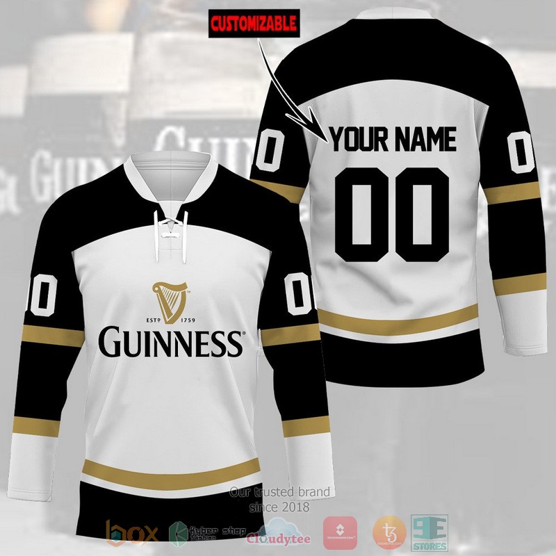 Personalized Guinness beer custom Hockey Jersey