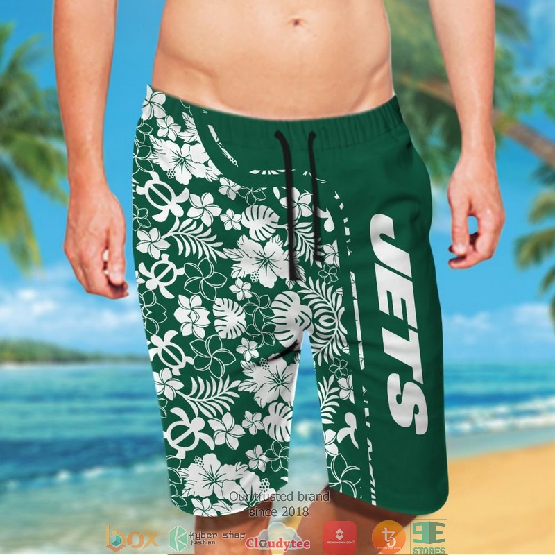 Personalized New York Jets Snoopy Hawaiian Shirt short 1 2 3 4