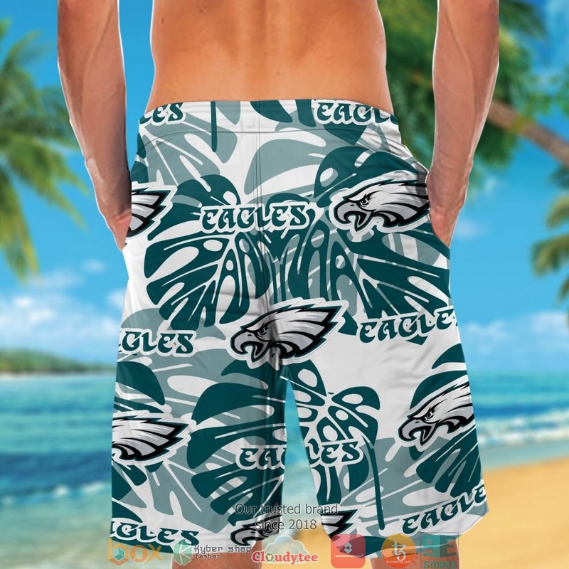 Personalized Philadelphia Eagles Monstera deliciosa Hawaiian Shirt short 1 2 3 4 5