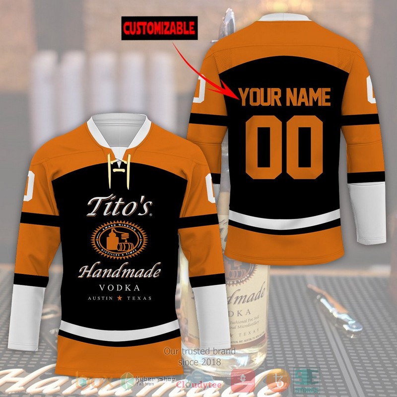 Personalized Titos Handmade Vodka custom Hockey Jersey