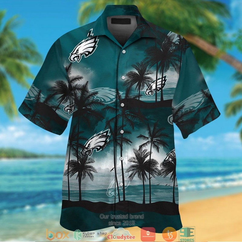 Philadelphia Eagles Coconut island Ocean Hawaiian Shirt short