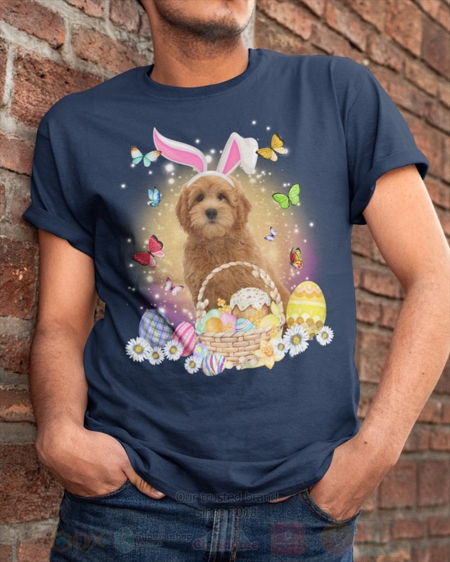Red Goldendoodle Easter Bunny Butterfly 2D Hoodie Shirt 1 2 3 4 5 6 7 8 9 10 11