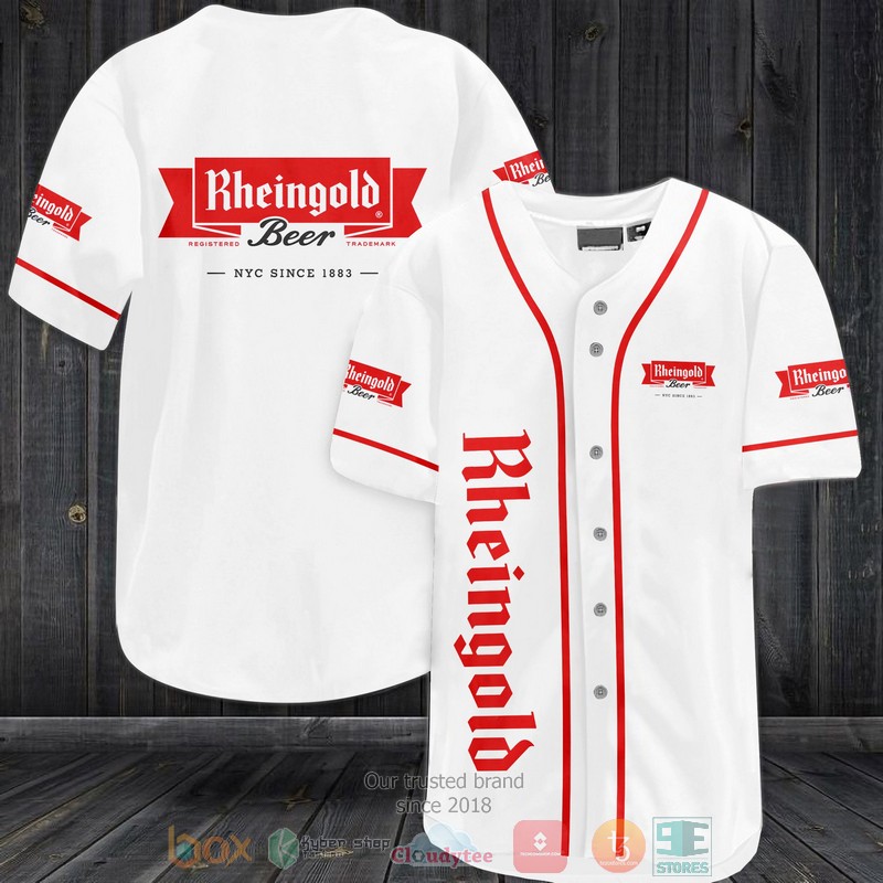 Rheingold Beer white red Baseball Jersey